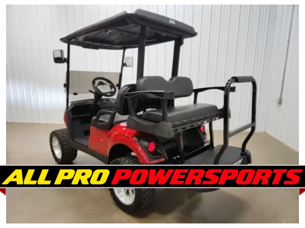 2021 Yamaha Drive 2 AC Electric Deluxe Lighting Package Golf Cart, Jasper Red – photo 4 of 14