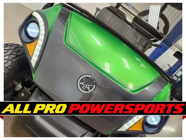 2021 Yamaha Drive 2 AC Electric Deluxe Lighting Package Golf Cart, Wicked Apple Green & Magnetic Grey – photo 2 of 16