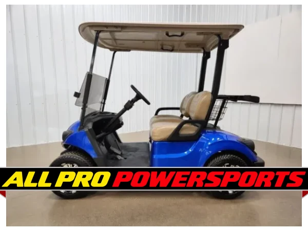 2021 Yamaha Drive 2 AC Electric Lighting Package Golf Cart, Aqua Blue Metallic – photo 3 of 11
