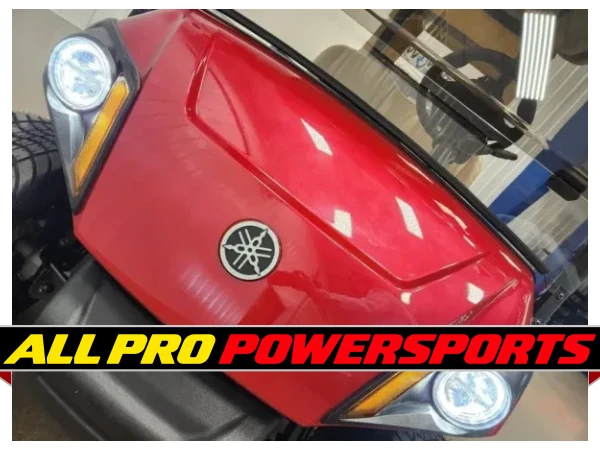 2021 Yamaha Drive 2 AC Electric Lighting Package Golf Cart, Jasper Red – photo 2 of 12