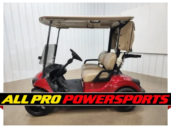 2021 Yamaha Drive 2 AC Electric Lighting Package Golf Cart, Jasper Red – photo 3 of 12