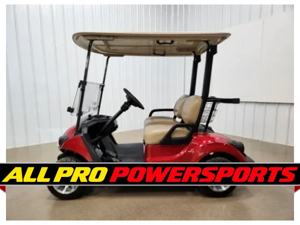 2021 Yamaha Drive 2 AC Electric Lighting Package Golf Cart, Jasper Red – photo 3 of 11
