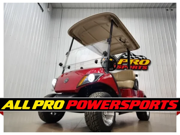 2021 Yamaha Drive 2 AC Electric Lighting Package Golf Cart, Jasper Red – photo 9 of 11