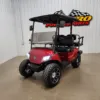 2021 Yamaha Drive 2 Gas EFI QuieTech Deluxe Lighting Package Golf Cart, Jasper Red – Photo 1 2021 Yamaha Drive 2 Gas EFI QuieTech Deluxe Lighting Package Golf Cart, Jasper Red