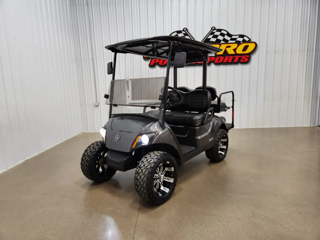 2021 Yamaha Drive 2 Gas EFI QuieTech ECOXGEAR Lighting Package Golf Cart, Carbon