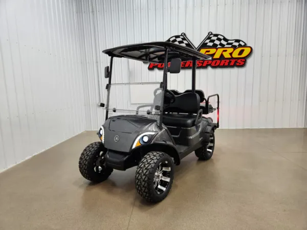 2021 Yamaha Drive 2 Gas EFI QuieTech Lighting Package Golf Cart, Carbon
