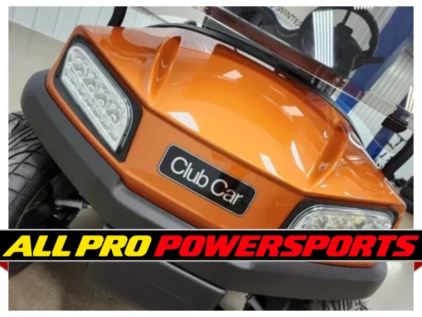 2022 Club Car Tempo Gas EFI Deluxe Lighting Package Golf Cart, Metallic Atomic Orange – photo 14 of 15