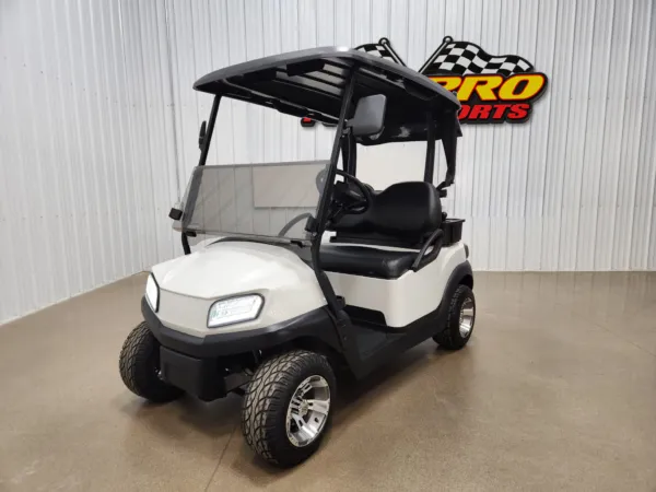 2022 Club Car Tempo Gas EFI Lighting Package Golf Cart, Glacier White