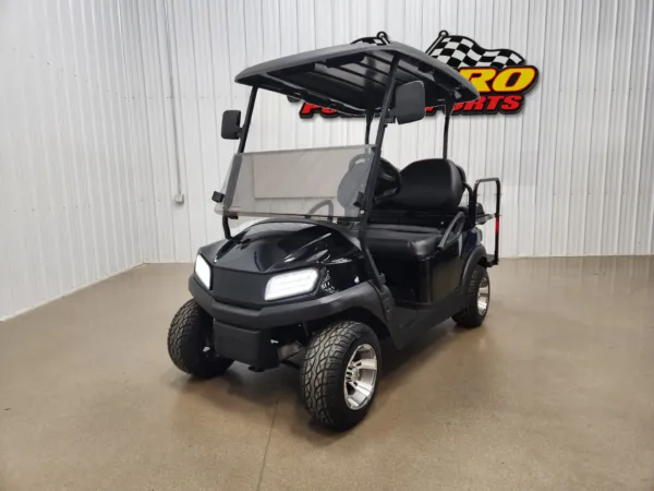 2022 Club Car Tempo Gas EFI Lighting Package Golf Cart, Metallic Black