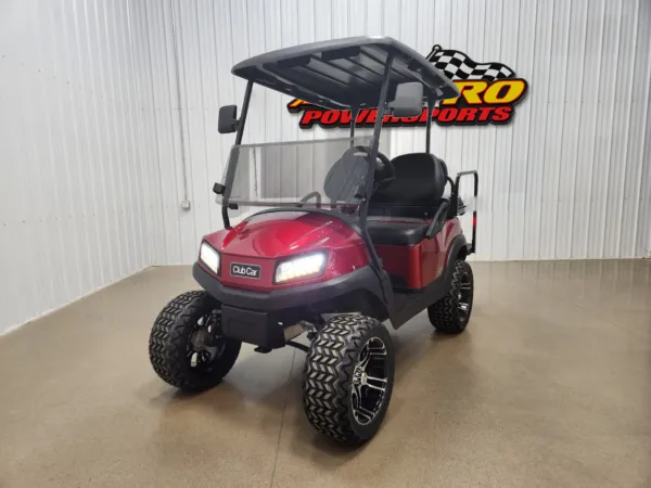 2022 Club Car Tempo Gas EFI Lighting Package Golf Cart, Metallic Candy Apple Red