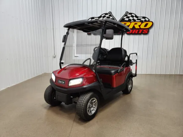 2022 Club Car Tempo Gas EFI Lighting Package Golf Cart, Metallic Candy Apple Red