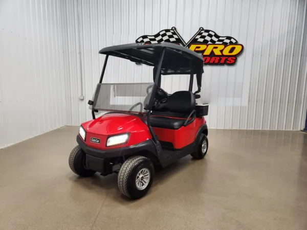 2022 Club Car Tempo Gas EFI Lighting Package Golf Cart, Rally Red