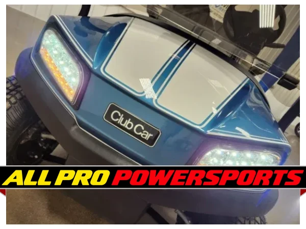 2022 Club Car Tempo Gas EFI Lighting Package Golf Cart, Shelby Blue & Pearl White – photo 2 of 13