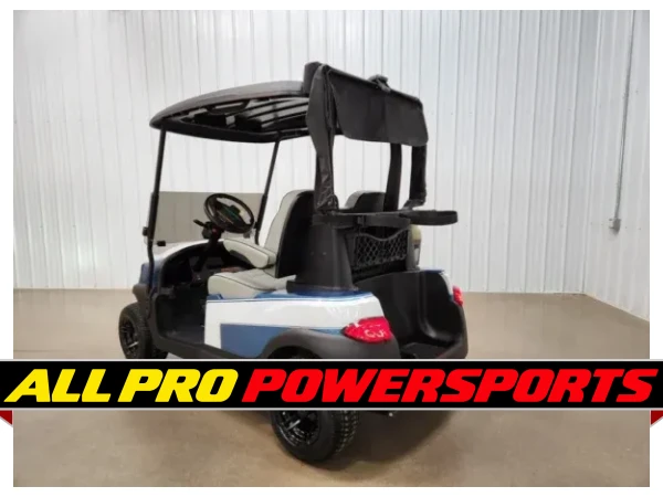 2022 Club Car Tempo Gas EFI Lighting Package Golf Cart, Shelby Blue & Pearl White – photo 5 of 13