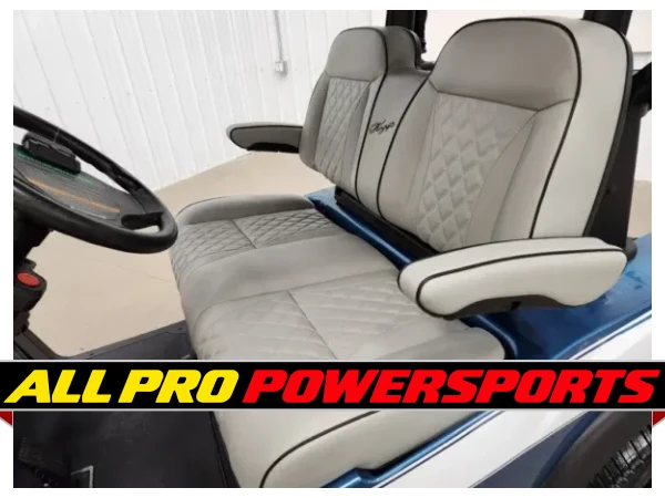 2022 Club Car Tempo Gas EFI Lighting Package Golf Cart, Shelby Blue & Pearl White – photo 8 of 13