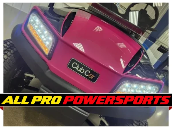 2022 Club Car Tempo Gas EFI Lighting Package Golf Cart, Vivid Pink & Black – photo 2 of 15