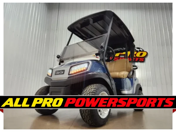 2022 Club Car Tempo Lithium Ion Lighting Package Golf Cart, Blitz Blue Pearl & Razor Edge Silver – photo 12 of 14