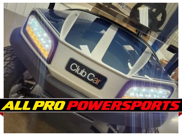 2022 Club Car Tempo Lithium Ion Lighting Package Golf Cart, Blitz Blue Pearl & Razor Edge Silver – photo 2 of 14