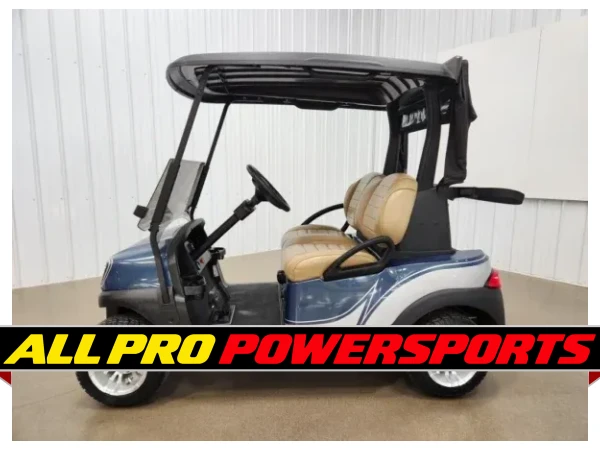 2022 Club Car Tempo Lithium Ion Lighting Package Golf Cart, Blitz Blue Pearl & Razor Edge Silver – photo 3 of 14