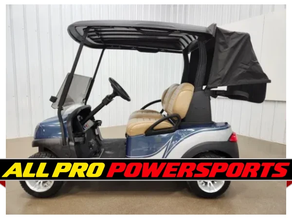 2022 Club Car Tempo Lithium Ion Lighting Package Golf Cart, Blitz Blue Pearl & Razor Edge Silver – photo 4 of 14