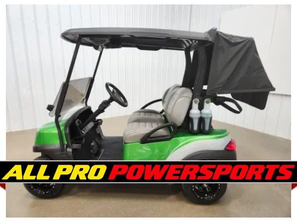 2022 Club Car Tempo Lithium Ion Lighting Package Golf Cart, Wicked Apple Green & Razor Edge Silver – photo 4 of 14