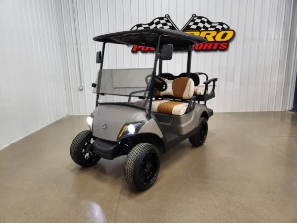 2022 Yamaha Drive 2 Gas EFI QuieTech ECOXGEAR Deluxe Lighting Package Golf Cart, Titan Matte