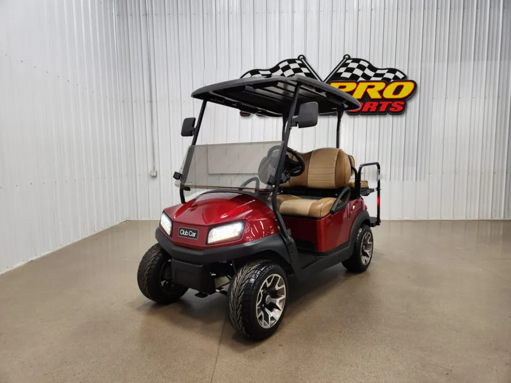 2023 Club Car Tempo Lithium Ion Lighting Package Golf Cart, Metallic Candy Apple Red