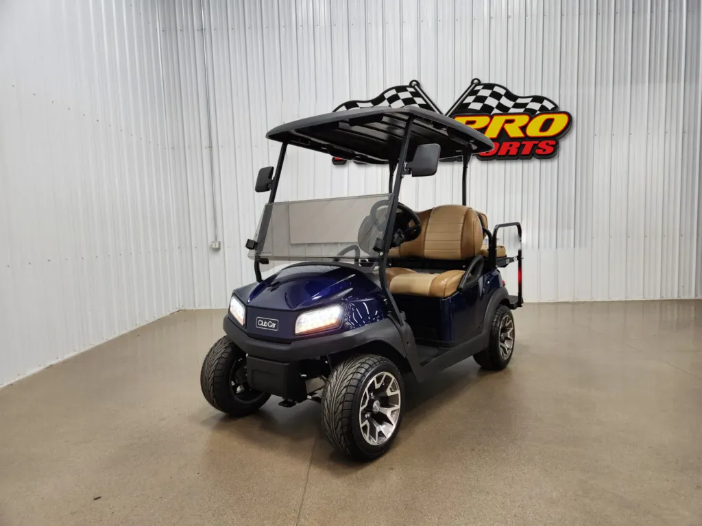 2023 Club Car Tempo Lithium Ion Lighting Package Golf Cart, Onyx Blue