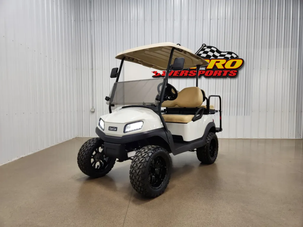 2025 Club Car Tempo Electric Lighting Package Golf Cart, Glacier White