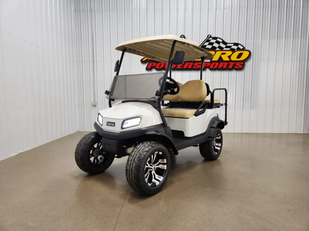 2025 Club Car Tempo Electric Lighting Package Golf Cart, Glacier White