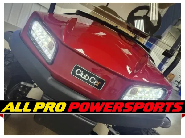2025 Club Car Tempo Electric Lighting Package Golf Cart, Metallic Candy Apple Red – photo 2 of 17