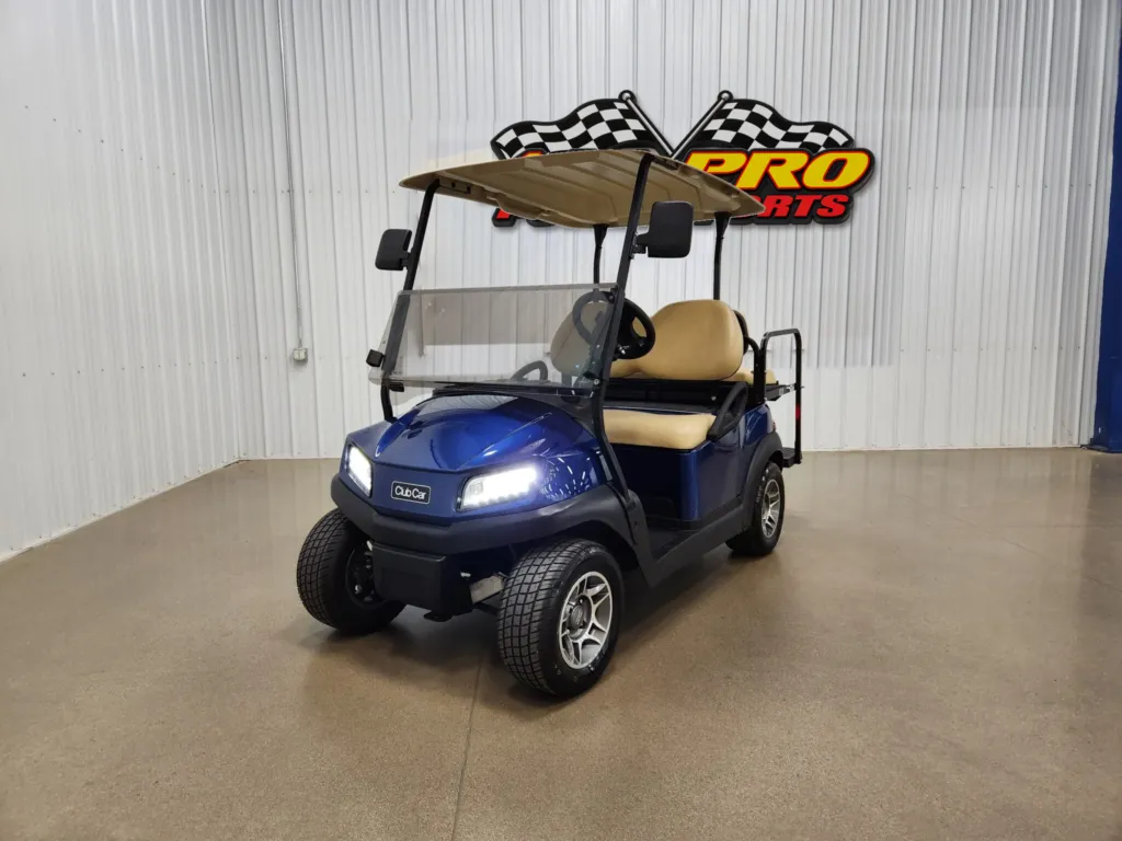 2025 Club Car Tempo Electric Lighting Package Golf Cart, Metallic Sapphire Blue
