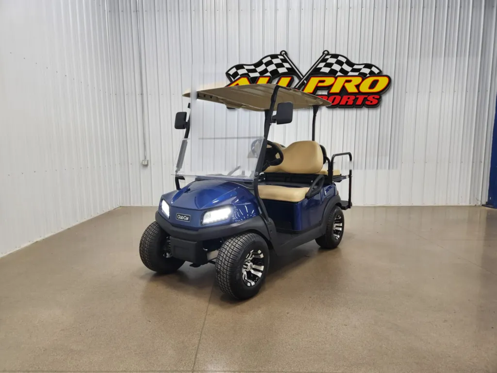 2025 Club Car Tempo Electric Lighting Package Golf Cart, Sapphire Blue