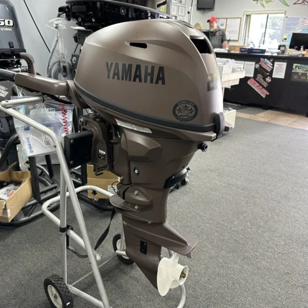 2025 Yamaha F25SWHC3 Brown Edition 15″ Shaft Tiller Outboard Motor