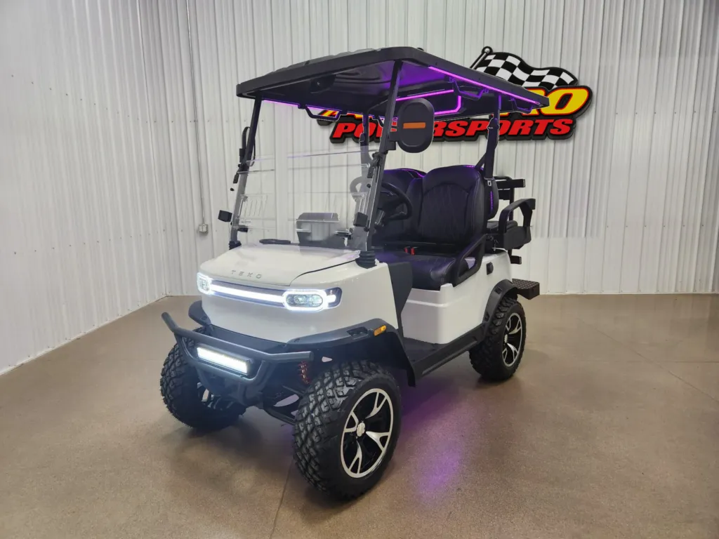2026 Teko Turbo Lithium Ion Golf Cart, Moonlight White