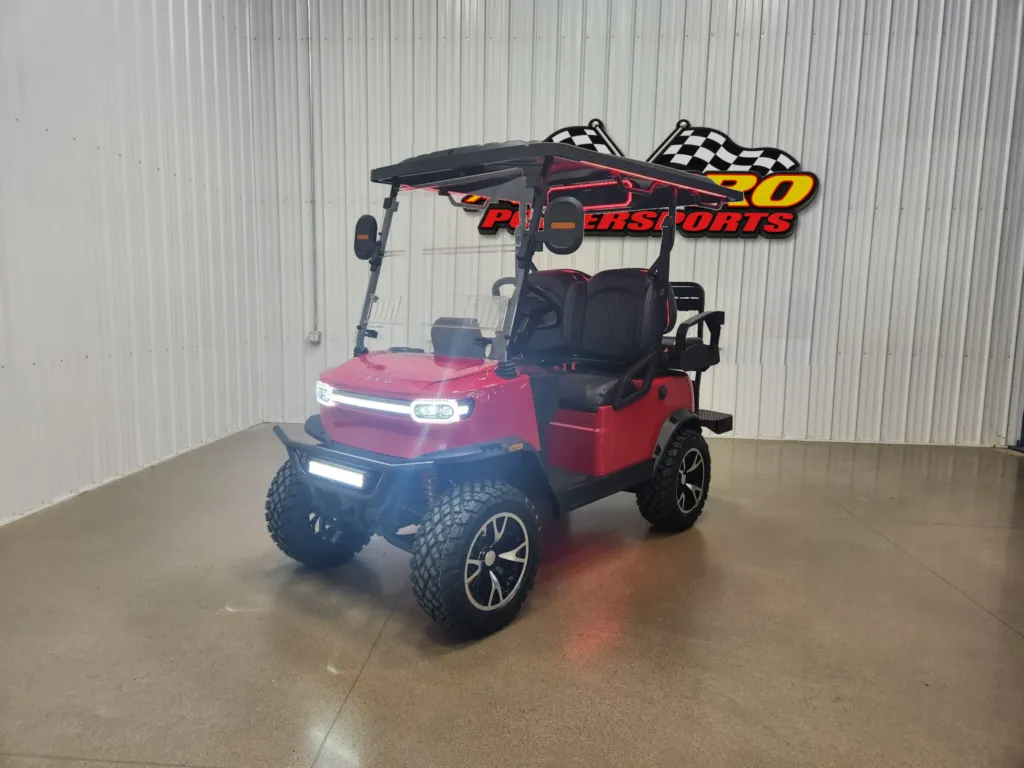 2026 Teko Turbo Lithium Ion Golf Cart, Torch Red Metallic