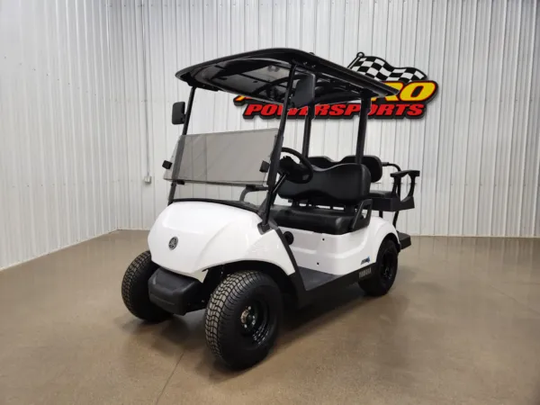 2026 Yamaha Drive 2 Powertech Lithium Ion Fleet Golf Cart, Glacier White