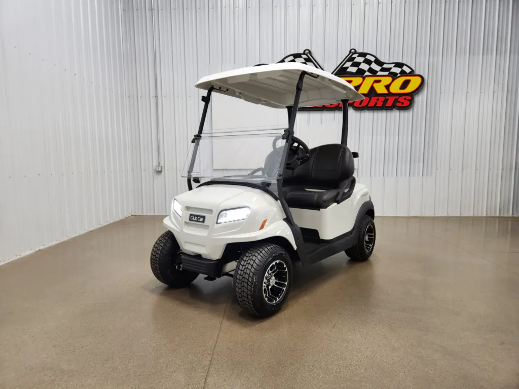 2027 Club Car Onward Gas EFI Golf Cart, Metallic Glacier White