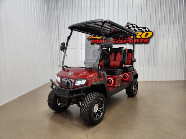 2027 Evolution D5 Maverick Plus Lithium Ion Golf Cart, Flamenco Red