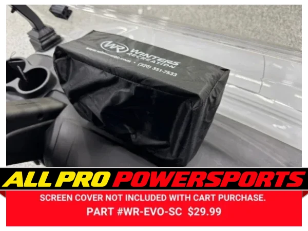 Screen Cover on the Denago Golf Cart