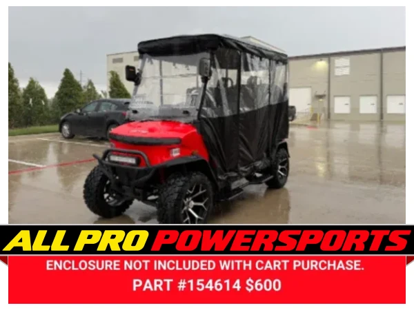 Enclosure on the Denago Rover XL T Lithium Ion Golf Cart
