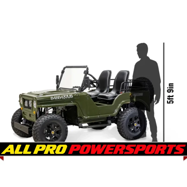 Massimo Big Jeep GKD 350 All-Terrain Go Kart - Powerful 300cc Two-Seater for Off-Road Adventures