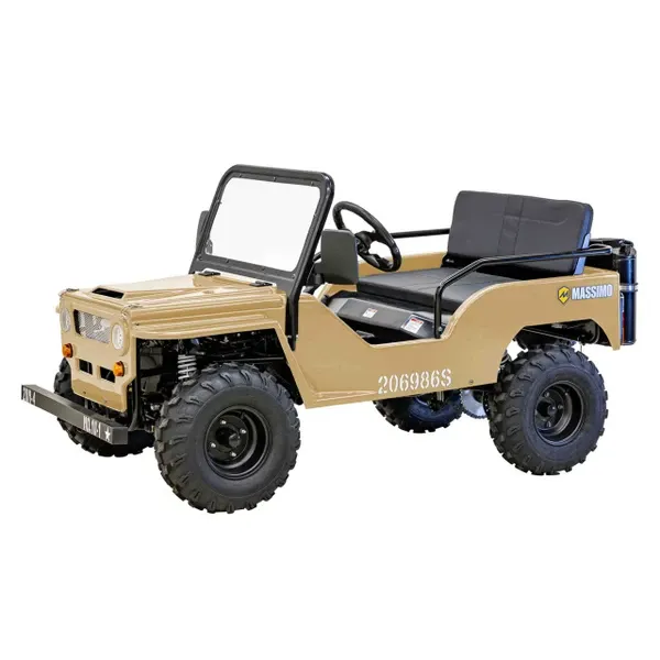 Massimo Mini 125 - Classic Military Style Jeep, 125cc, 3-Speed Transmission
