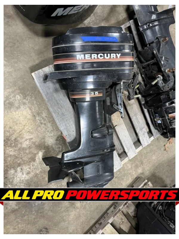 Mercury 35 hp 2-Stroke 20″ Carbureted Outboard Motor Engine Runs Well – photo 2 of 12