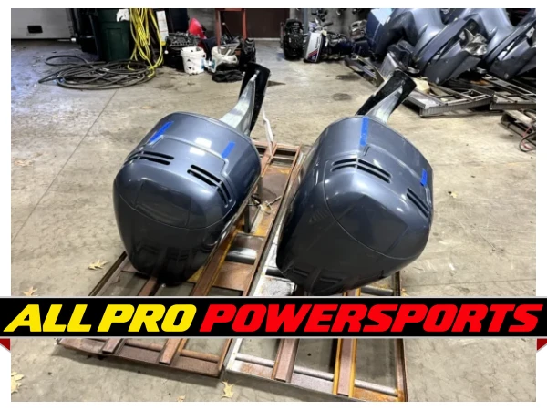 Pair 1999 Yamaha 150 hp Carbureted 2-Stroke 25″ Dual Twin Outboard Motors V6 – photo 4 of 18