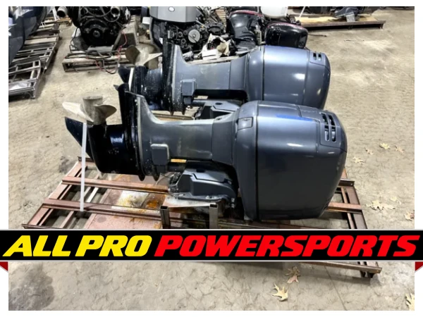 Pair 1999 Yamaha 150 hp Carbureted 2-Stroke 25″ Dual Twin Outboard Motors V6 – photo 5 of 18