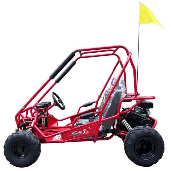 TrailMaster Apache 7 Go-Kart – 212cc Off-Road Go-Kart with CVT & Dual Wheel Drive