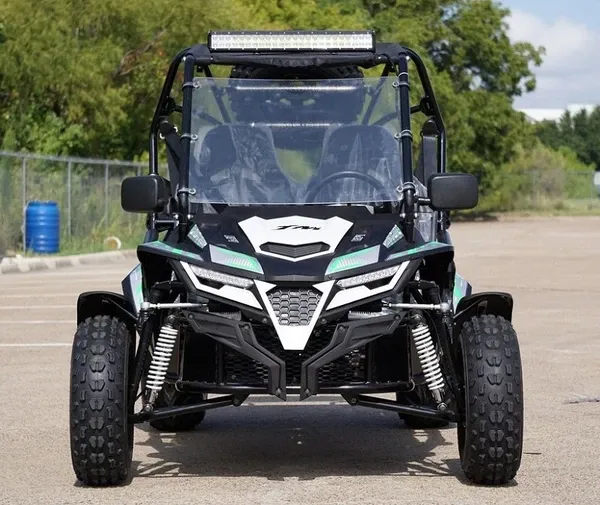Trailmaster Cheetah 200EX Off Road UTV / Go Kart / side-by-side Wind Shield, Light bar, Spare Tire, Upgraded Center Pivot rear end, Fuel Injected