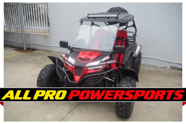 TrailMaster Cheetah 300Pro UTV EFI CVT Automatic with LED Light Bar, Windshield & Spare Tire