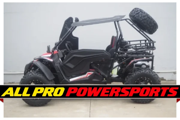 TrailMaster Cheetah 300Pro UTV EFI CVT Automatic with LED Light Bar, Windshield & Spare Tire